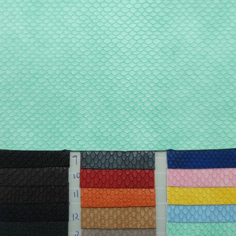 

91x134cm Synthetic Leather, Embossed Snake Leather, PU Leather For DIY accessories P2063