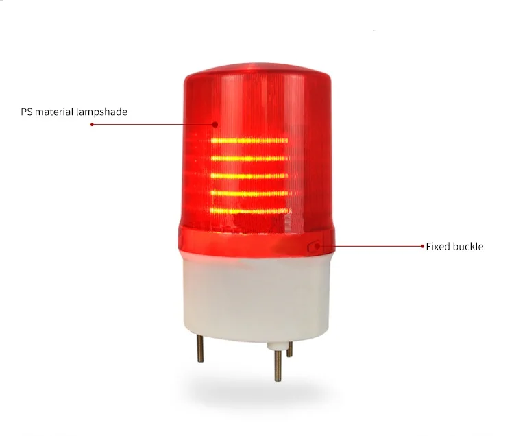 AC110V 220V DC12V 24V Предупреждение светильник LTE-1101M красный светодиодный аналоговые вращающийся аварийной ситуации Strobe лампа сигнализации Светильник Автомобиля предупреждение светильник Инж