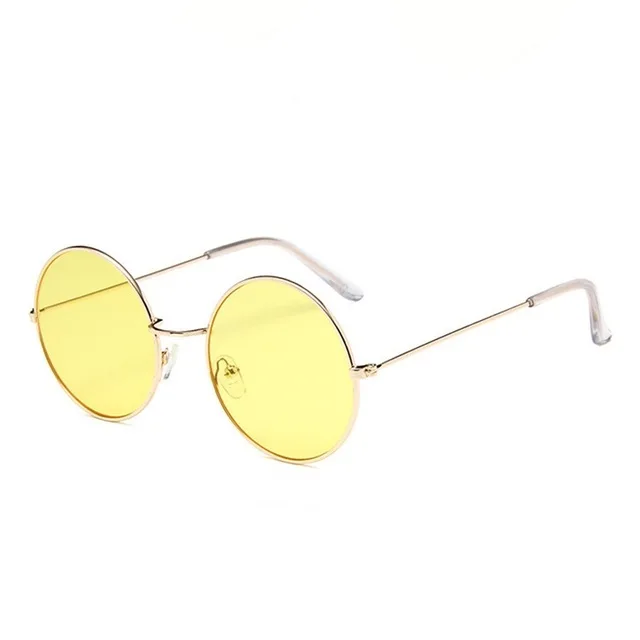 Популярные металлические круглые модные линзы, красные солнцезащитные очки для женщин, фирменный дизайн, разные цвета, зеркальные, UV400 - Цвет линз: NO.5