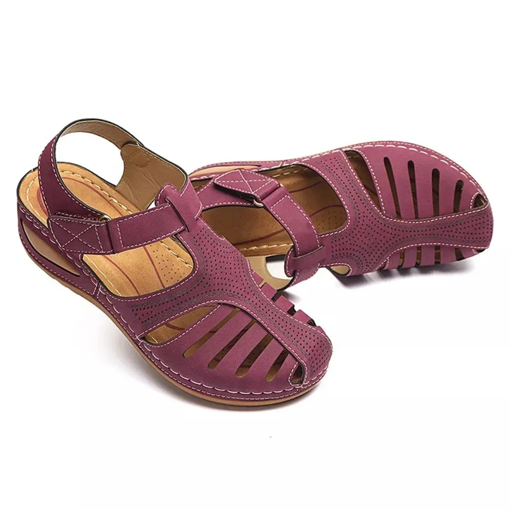 SAGACE/удобные женские сандалии с круглым носком и вырезами на лодыжке; обувь на мягкой подошве; пикантная женская обувь высокого качества