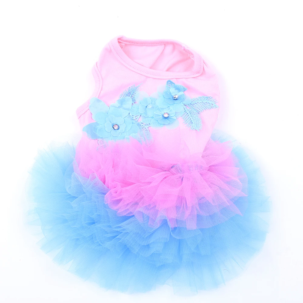 Dog Dress Cat Tutu Flowers Lace Design Wholesale