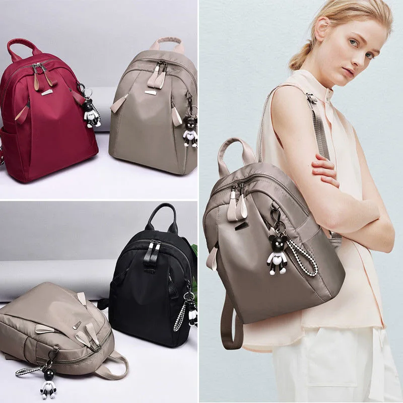 

Fashion PU Leather Travel Backpack Women Teenage Girls Shoulder Bag Schoolbag Tote Satchel Phone Pouch Pack