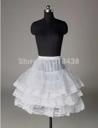 Новинка 2019 года; модные белые короткие свадебные платья-американки с 3 слоями; коктейльные платья; Свадебный подъюбник; X1227