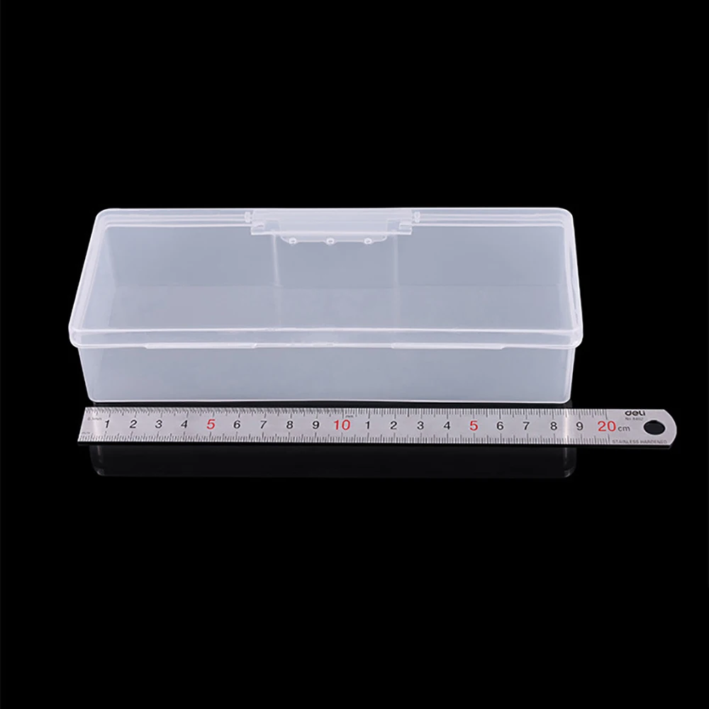 

2pcs Nail Tool Storage Box Pen Nail Art Brushes Manicure Tool Case Stand Supplies Portable Nail Receiving Box