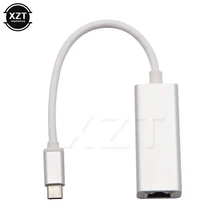 Новые Ethernet адаптер сетевой карты USB-C Тип C до Ethernet RJ45 Lan для MacBook Windows 7/8/10 ноутбук