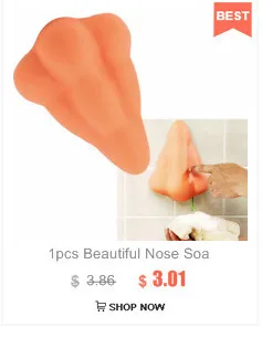 1pcs Beautiful Nose Soap Shower Dispenser Gel High quality and cheap for Bathroom with Suction Hooks novelty Newest