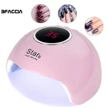 Bfaccia 36 Вт Светодиодный светильник для ногтей с ЖК-УФ лампой для гель-лака для ногтей Сушилка для ногтей лампа для маникюра 30 s/60 s/90 s USB разъем