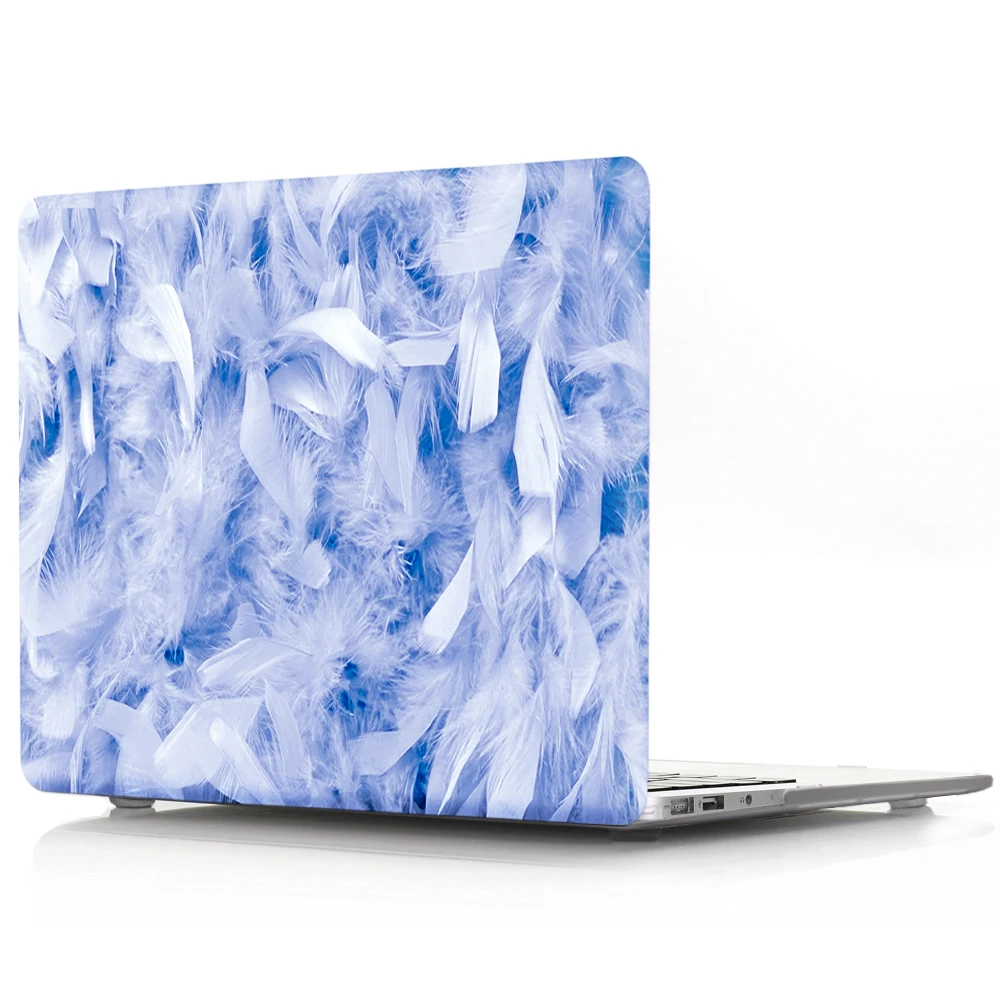 Viviration Dream Feather Pattern Cover For Apple Macbook Air 11 13 15 Pro 13.3 15.4 Hard Whole Protective Notbook Shell PVC Case