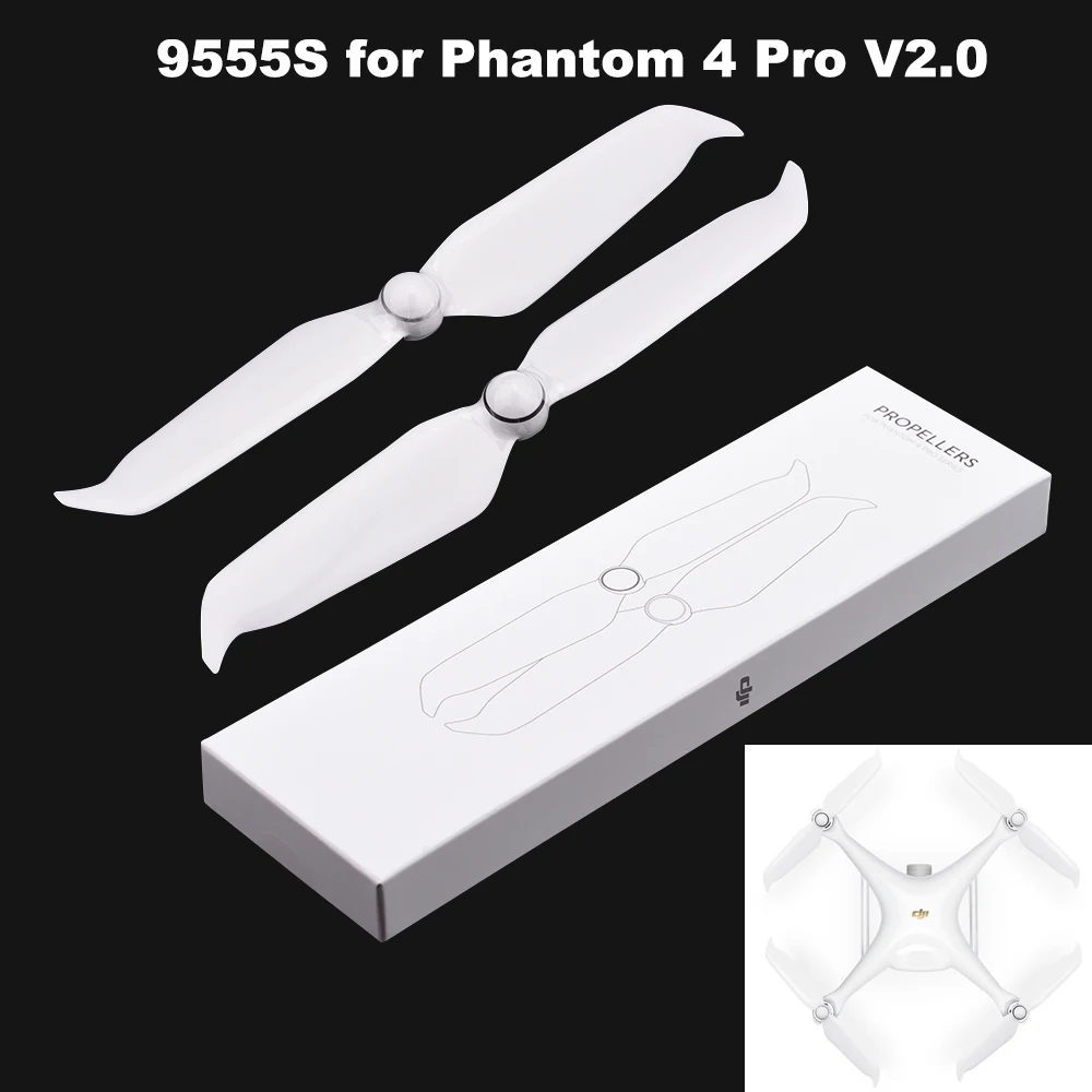 4Pieces Original Phantom 4 Pro V2.0 9455S Propeller for DJI Phantom 4/4 Pro Advanced Camera Drone Low Noise Props  Blade Props