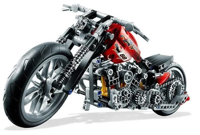 Mailackers 3354 378Pcs Technic Series Speed Motorcycle Model Puzzle building blocks toys for children Legoing Compatible 8051