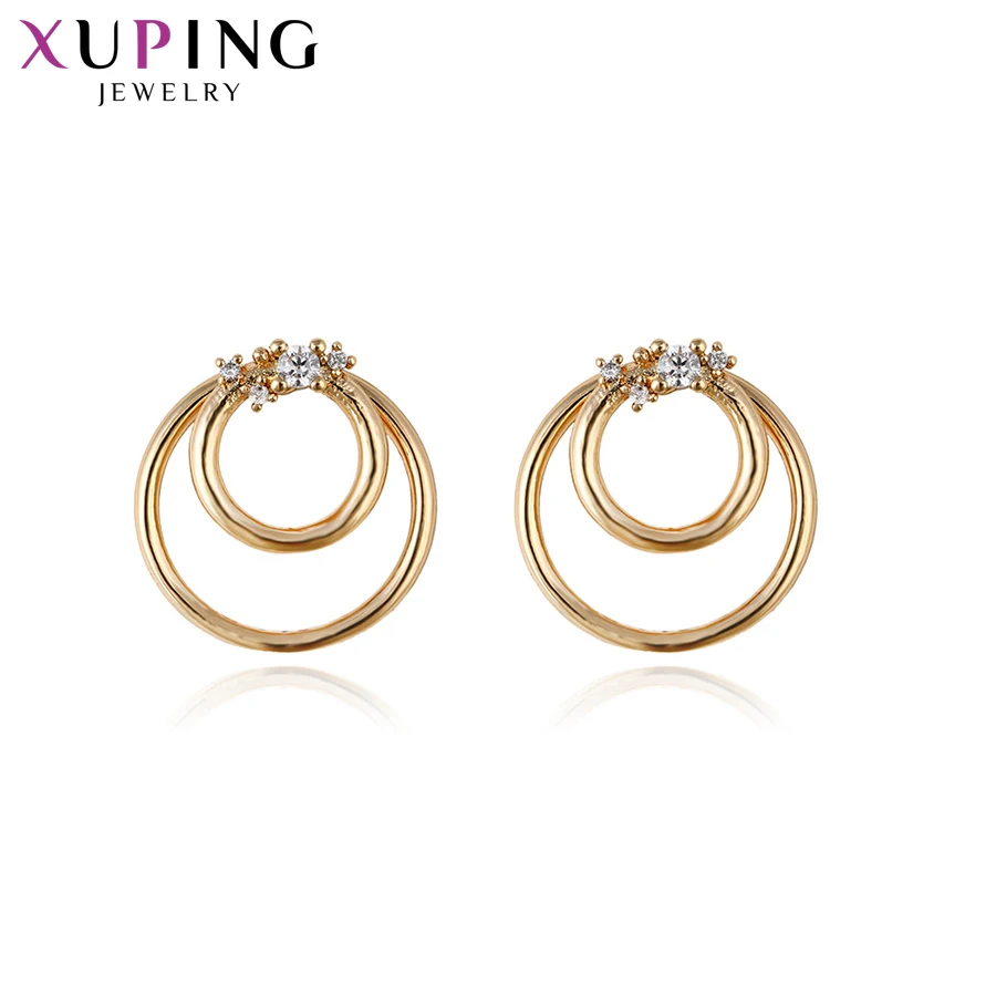 Xuping Роскошные серьги в форме венка темперамент позолоченные украшения для женщин подарок на Рождество S55.4-93226