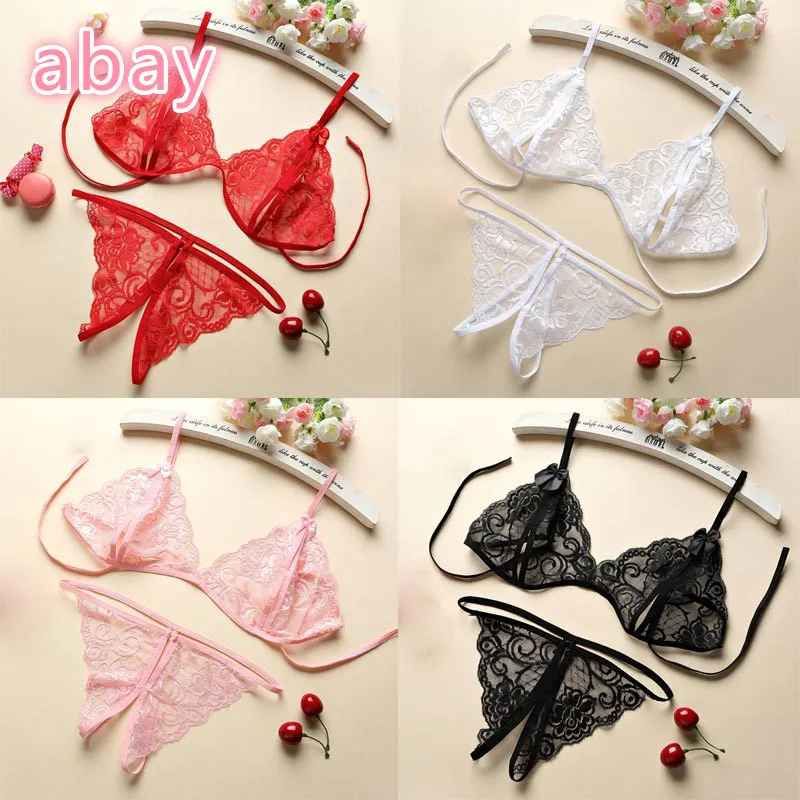 

OLOMLB Open Crotch Erotic Underwear Lace Sexy Lingerie Women's Sexy Lingerie Transparent Open File Lace Sexy Underwear