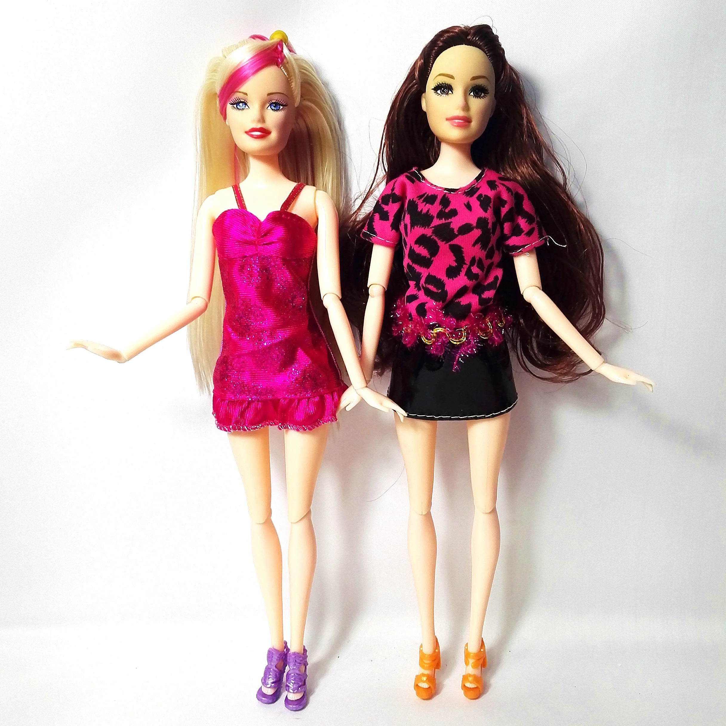 two barbie dolls