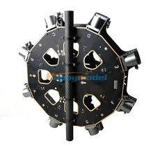 FPV-системы пайки печатных плат octacopter центр плиты Рамки+ 25 mmCNC алюминия зонтик-Тип раскладное фитинги