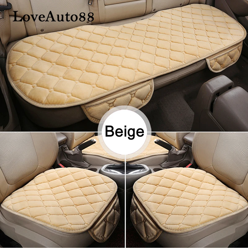 

For SUV Vehicle Car Seat Cover Warm Seat Cushion Front Rear Seat Pads Protector Mat Pads 3pcs Auto accessories