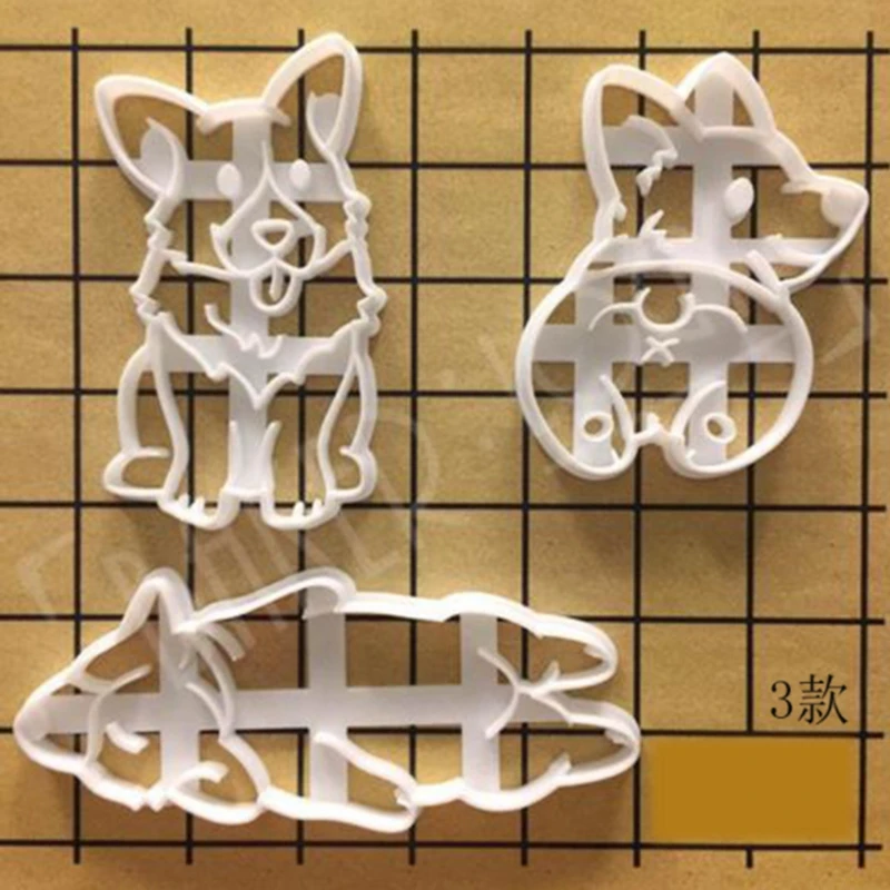 

Dog Corgi Cookie Cutter Pet Shape Cookie Mold Cutter Dough Biscuit Pastry Fondant Tool for Wedding Birthday Party Sweet DIY Tool