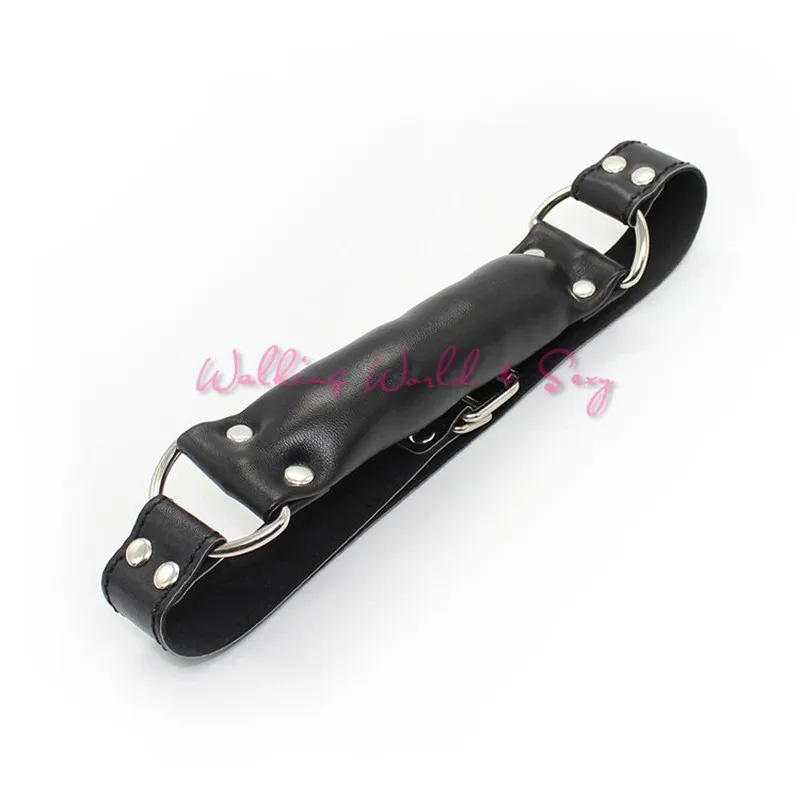 Soft Pu Leather Stick Mouth Gag Dog Bone Plug Fetish Slave Gag Harness Bondage Restraint Adult Game Sex Toys For Couple Flirting (3)