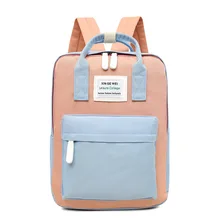 2019 New Brand Fashion Nylon Women Backpacks School Bag Teenagers College Waterproof Laptop Bags Stitching Patchwork Bagpacks
