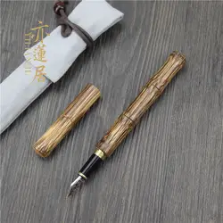 Бесплатная доставка отшельник бамбуковая ручка подпись ручка успешный человек ручка культурный человек студент для делового