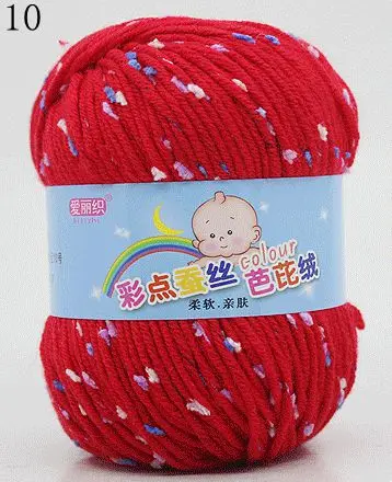 High Quality Baby Cotton Cashmere Yarn For Hand Knitting Crochet Worsted Wool Thread Colorful Eco-dyed Needlework 10