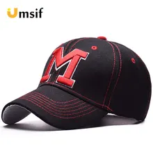 Новые летние женские мужские модные хлопковые M Вышивка Женская бейсбольная кепка хип-хоп бейсболка Козырьки Gorra парные бейсболки шляпы