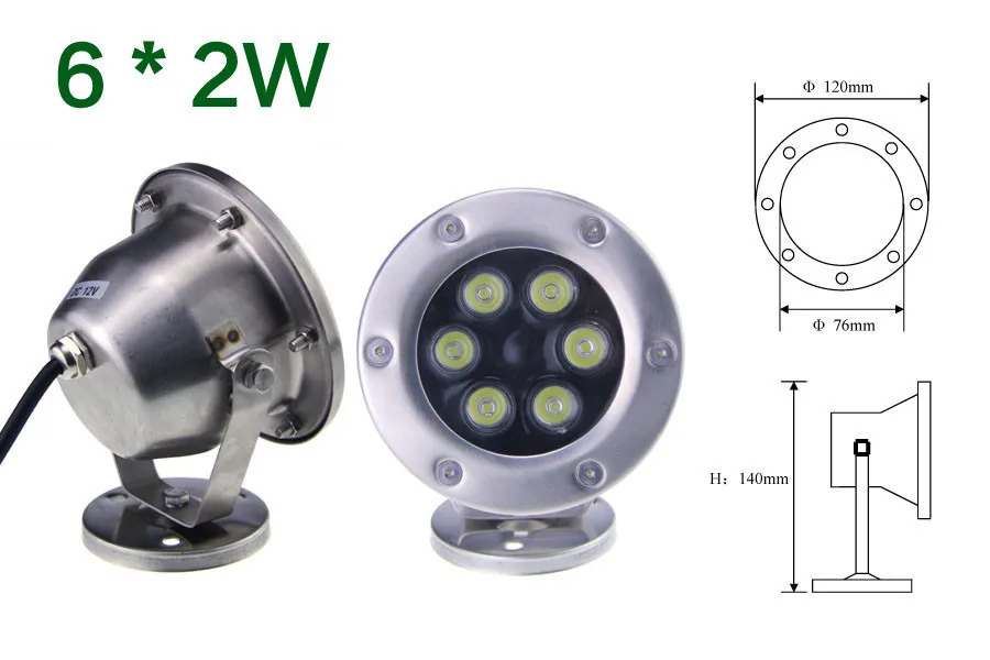 DC 12 В 6 Вт/12 Вт/18 Вт/24 Вт/30 Вт/36 Вт Красный Зеленый Синий IP68 CREE светодиодный прожектор для аквариума, RGB Точечный светильник