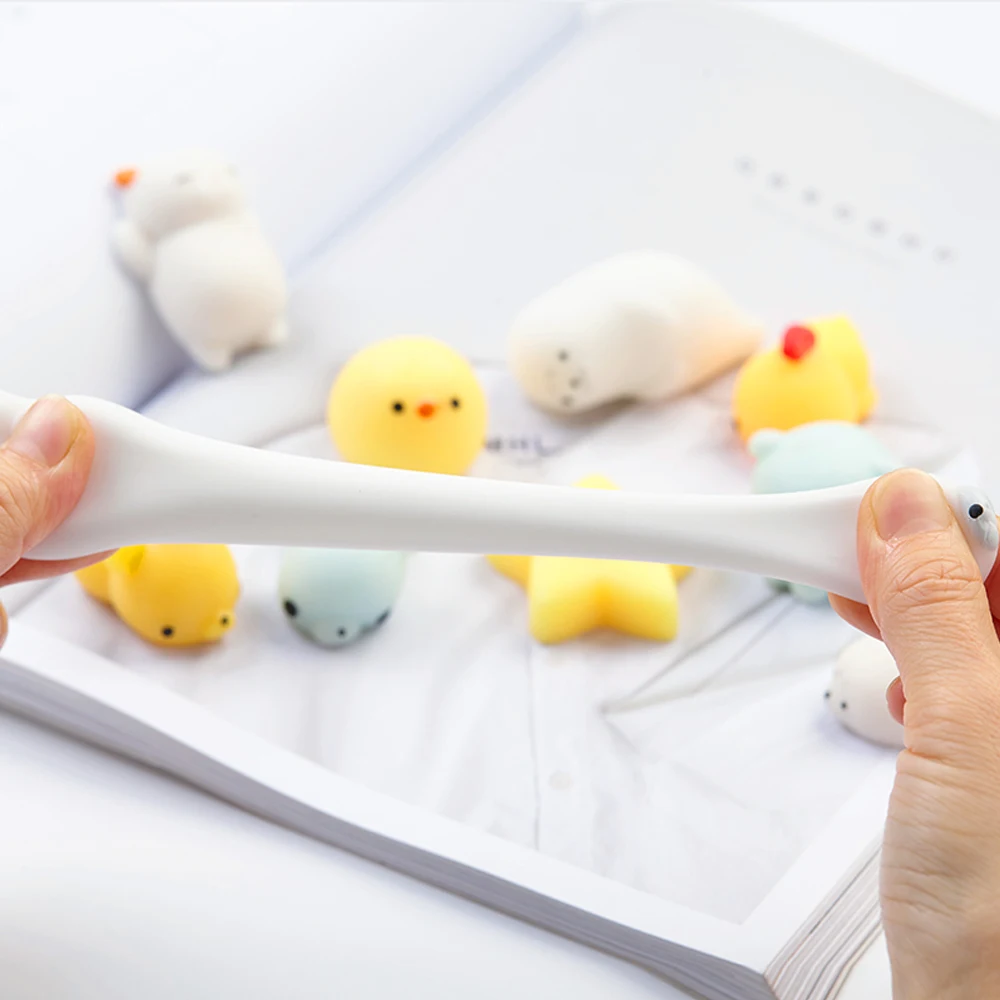 

24 Piece/Set Soft Squish Seals Anti-stress Mini Squishy Set Cute Animal Toys Slow Rising Antistress Squash Kits Squishies Stress
