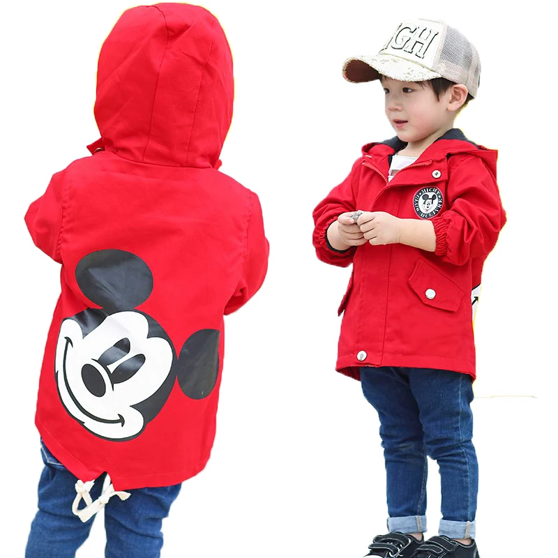 

Baby Boys Jacket Minnie Mickey hoodies Coat For Boys Spring Kids Mickey jacket 3 Color Toddler Outerwear Children Clothing