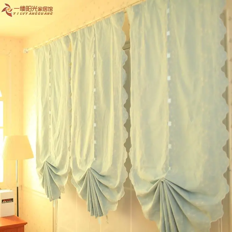 Us 28 99 Free Shipping Embroidery Balloon Anode Screening Curtain Sector Roman Blinds Living Room Bedroom Finished Product Multi Size In Curtains