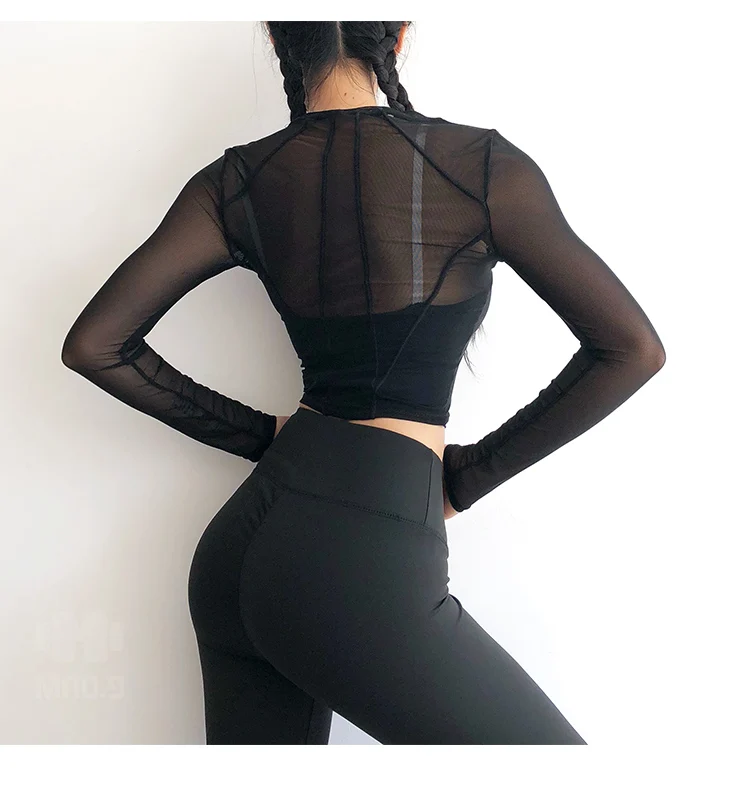 Super Yoga Quick Dry Camisas De Manga