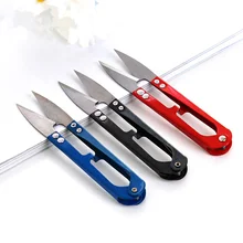 U-образные мини-швейные ножницы из нержавеющей стали, обрезные зажимы для вышивания, обрезные ткани, штыки для вышивки крестиком, Швейные аксессуары