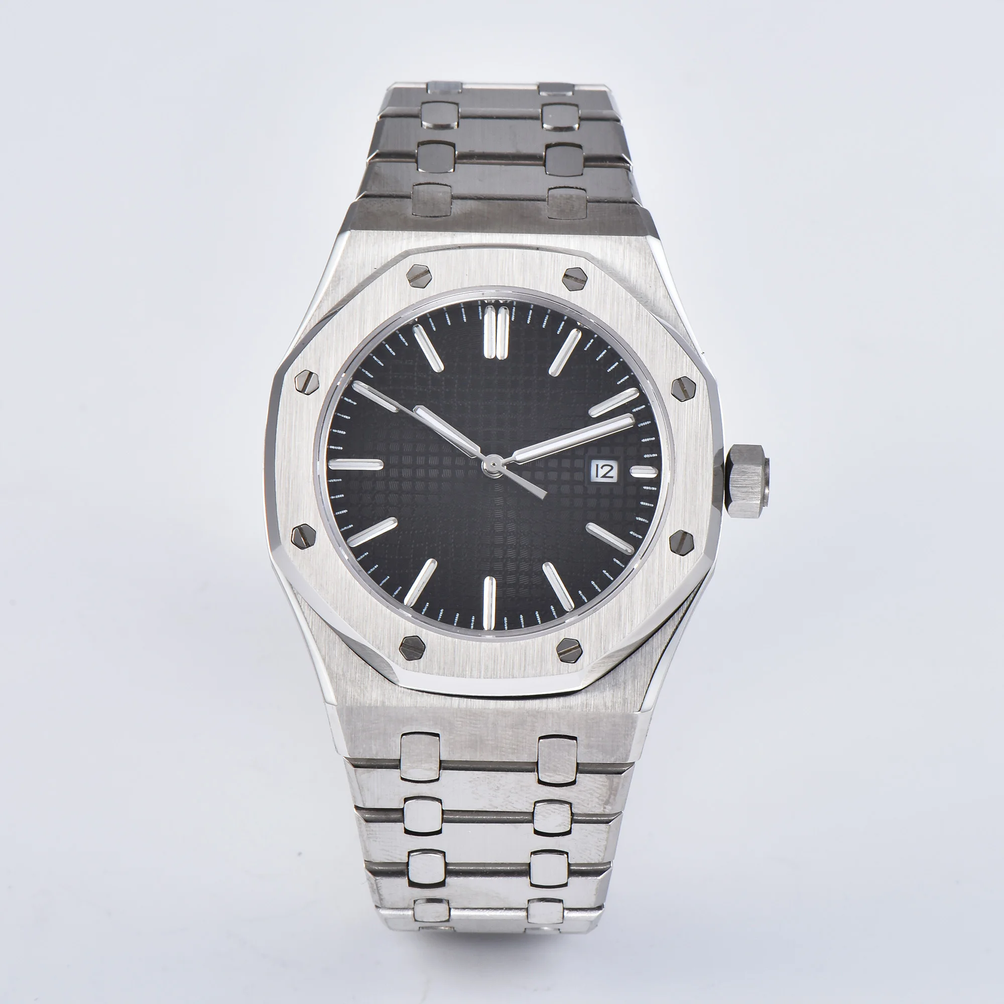 

41mm watch brushed 316 stainless steel bracelet Japan miyota automatic mechanical movement sapphire crystal lens Z33-3