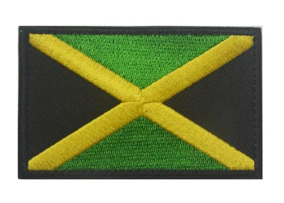 jamaica flag embroidered emblem rasta jamaican rastafarian national