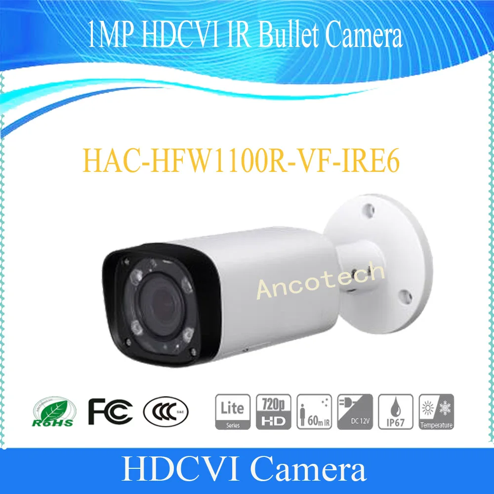 

Free Shipping DAHUA 1MP 720P Water-proof HDCVI IR-Bullet Camera IP67 DH-HAC-HFW1100R-VF-IRE6