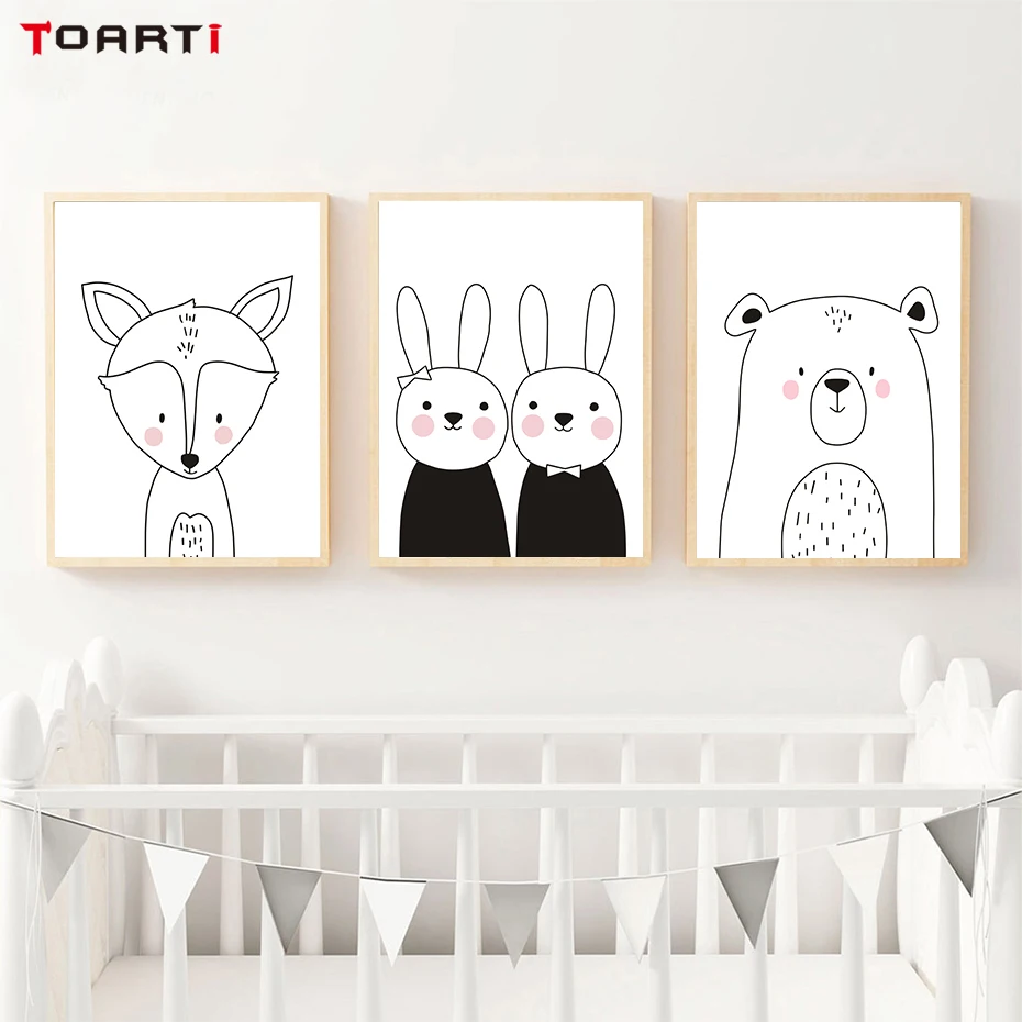 Nordic Bear Canvas Painting  (4)