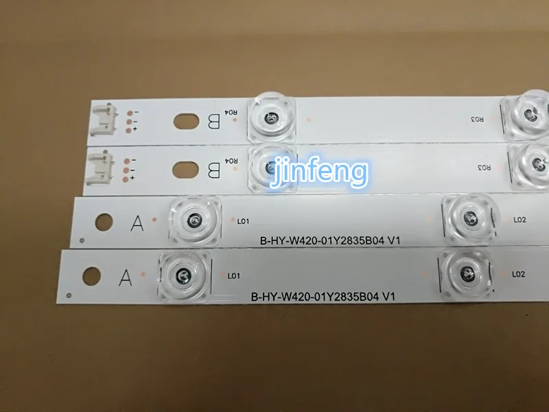 8pcs LED Strip for LG 42LF580V 42LB570V LC420DUE FG innotek DRT 3.0 42 A B type
