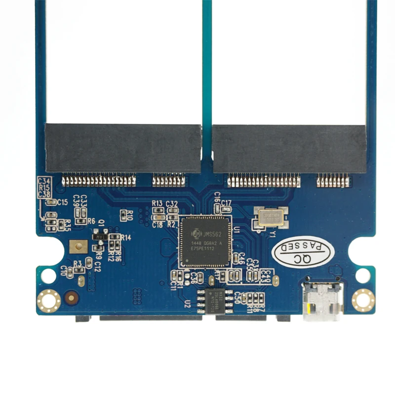  Dual mSATA RAID zu 22pin SATA Adapter 25 zoll SATA 30 Gehäuse USB3.0 zu 2 MSATA SATA 3 RAID 0/1 fre