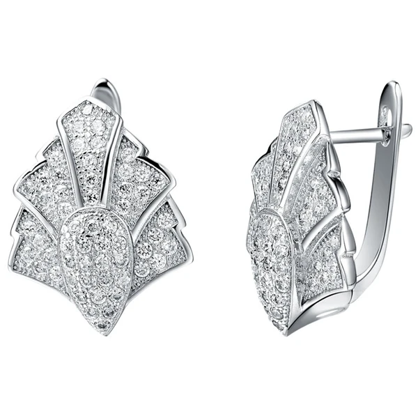 

Beautifulplated Earrings Exquisite Jewelry, Decoration Design, Small Crystal Mosaic, Classic Retro Style