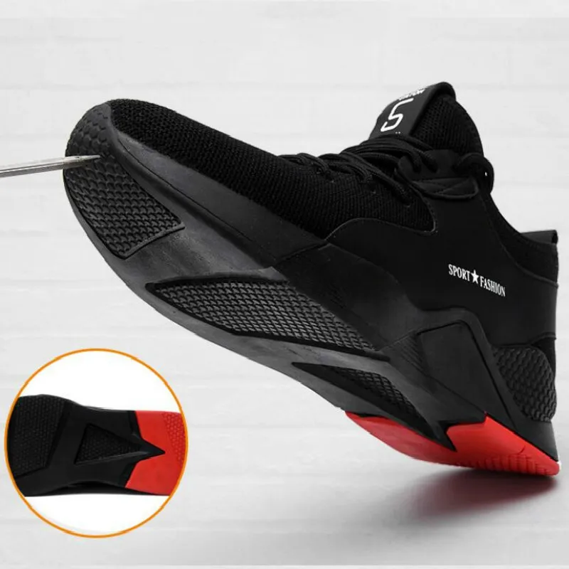 Men's Steel Toe Work Safety Shoes Casual Breathable Outdoor Sneakers Puncture Proof Boots Comfortable Industrial Shoes for Men Men's Steel Toe Work Safety Shoes Casual Breathable Outdoor Sneakers Puncture Proof Boots Comfortable Industrial Shoes for Men