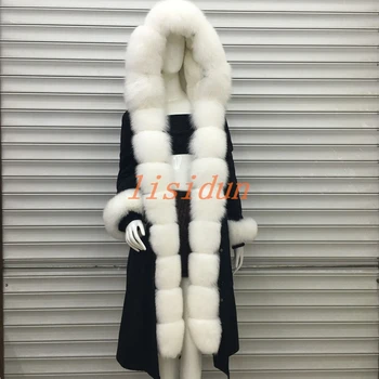 Billig 2020 Fuchs Pelz Mantel, Mantel, Kleid, Frauen Kleidung, Lange Haar Liner, Parker, Und Otter Kaninchen Pelz Neue Pelz Mantel