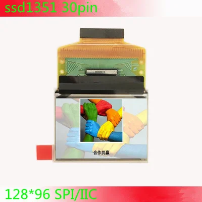 1 29 дюймовый полноцветный OLED ssd1351 драйвер 128*96 IIC i2c 30P SPI дисплей P22202 уличный