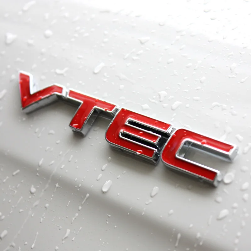 Для 2,4 VTEC металлическая наклейка значок для Honda Accord Civic Odyssey Jade City Fit Jazz CRV Elysion Pilot прочная Автомобильная эмблема наклейка