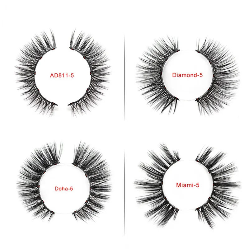 Magnetic Eyeliner Magnetic Eyelashes False Eyelashes Waterproof Long Lasting Eyeliner Custom Packaging Box Tweezer Set 3D Faux