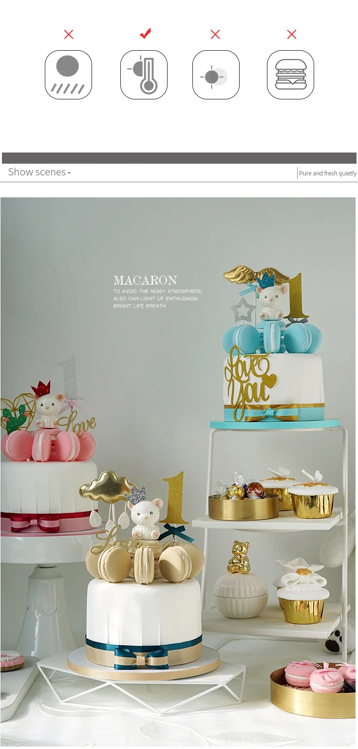 Имитация Макарон Торт мини 6 дюймов торт реквизит десерт магазин мягкое окно украшение подарок на день рождения