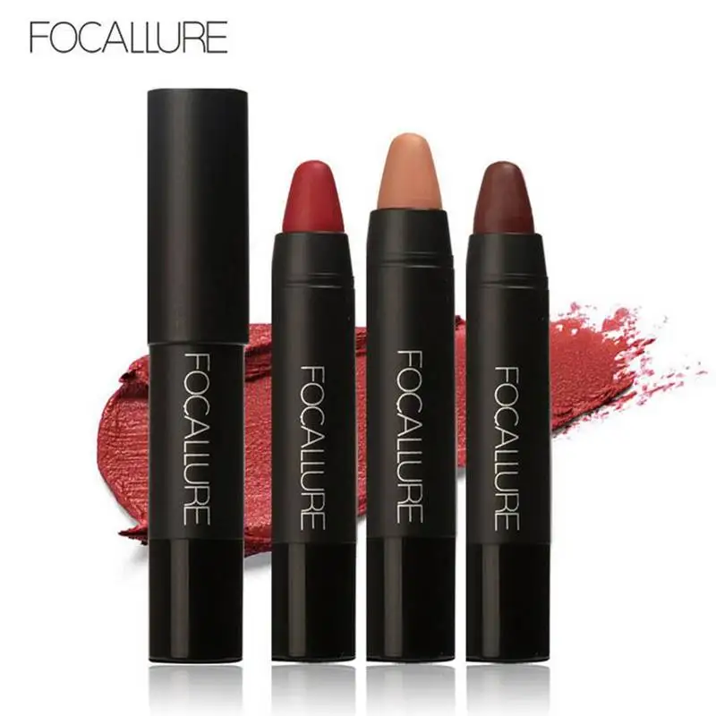 

FOCALLURE Matte Lipstick Lips Makeup Cosmetics Waterproof Pintalabios Batom Mate Lip Gloss Rouge a Levre Labial
