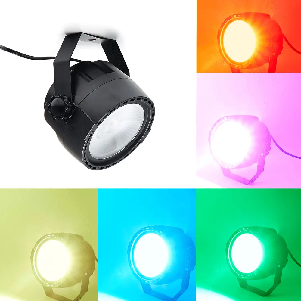 Светодиодные лампы Par 30 Вт RGB трехцветные COB + пульт дистанционного управления RF и