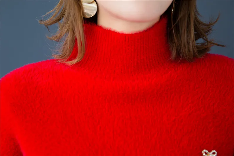 XJXKS зимняя одежда женские свитер с высоким воротом высокого качества befree fashion Рождественские свитера для молодых девушек тянуть роковой