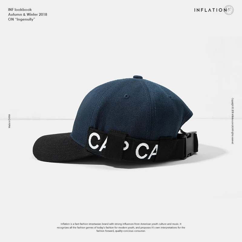 

INFLATION 2019 New Style Embroidery Cap Couple Baseball Cap Men and Women Cap Adjustable Cap Streetwear Cap129CI2018