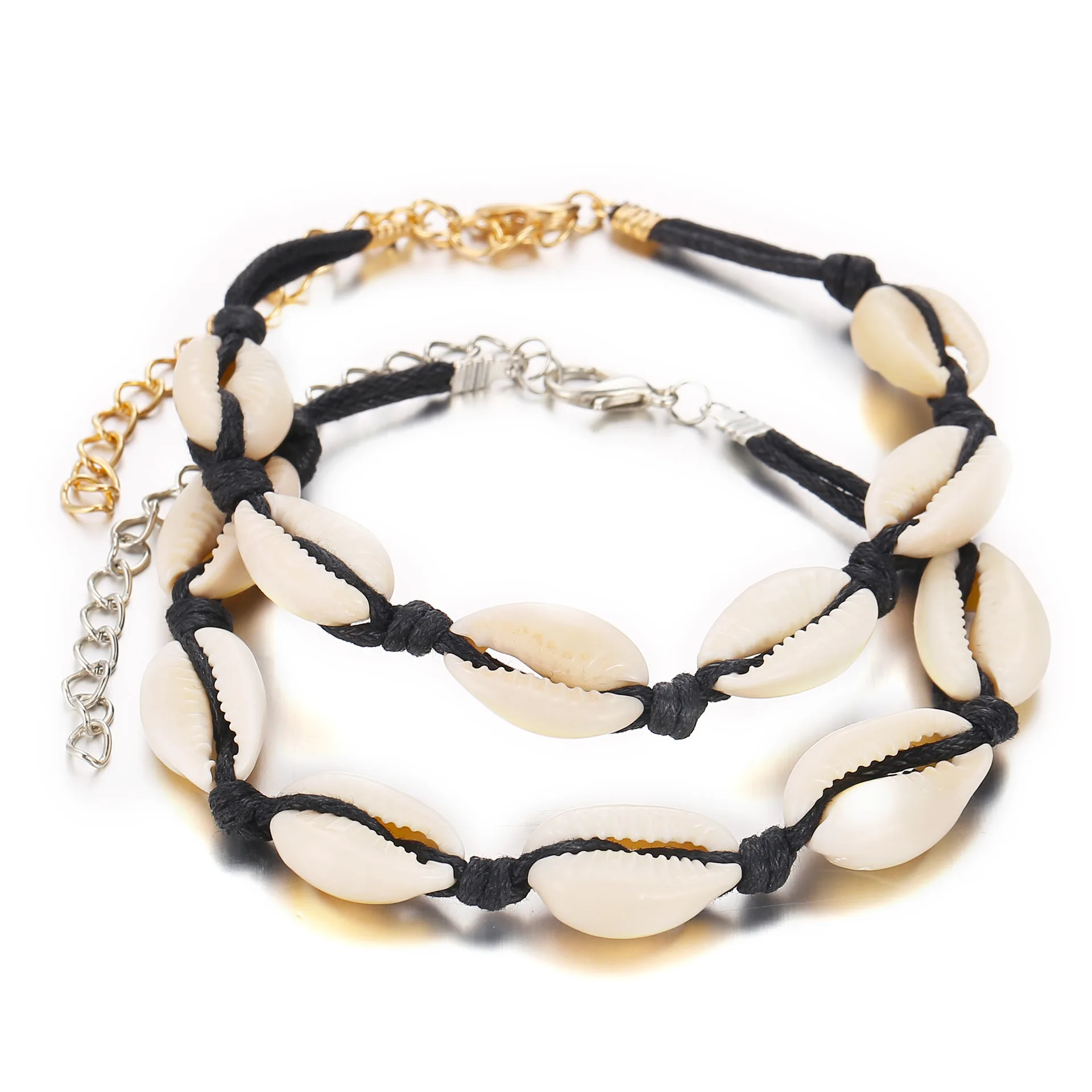 

Yobest Hot Sale Handmade Natural Seashell Hand Knit Bracelet Shell Bracelets Women Accessories Strand Bracelet Best Friend