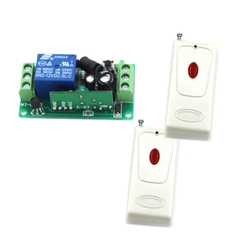 

DC12V 1CH RF Wireless Remote Control Switch System 1Receiver&2Transmitter M4/ T4 adusted Learn Code Gateway Access System 4317